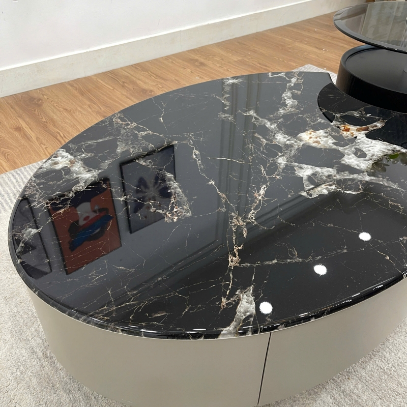 Bộ bàn trà đôi hình quả trám BT90