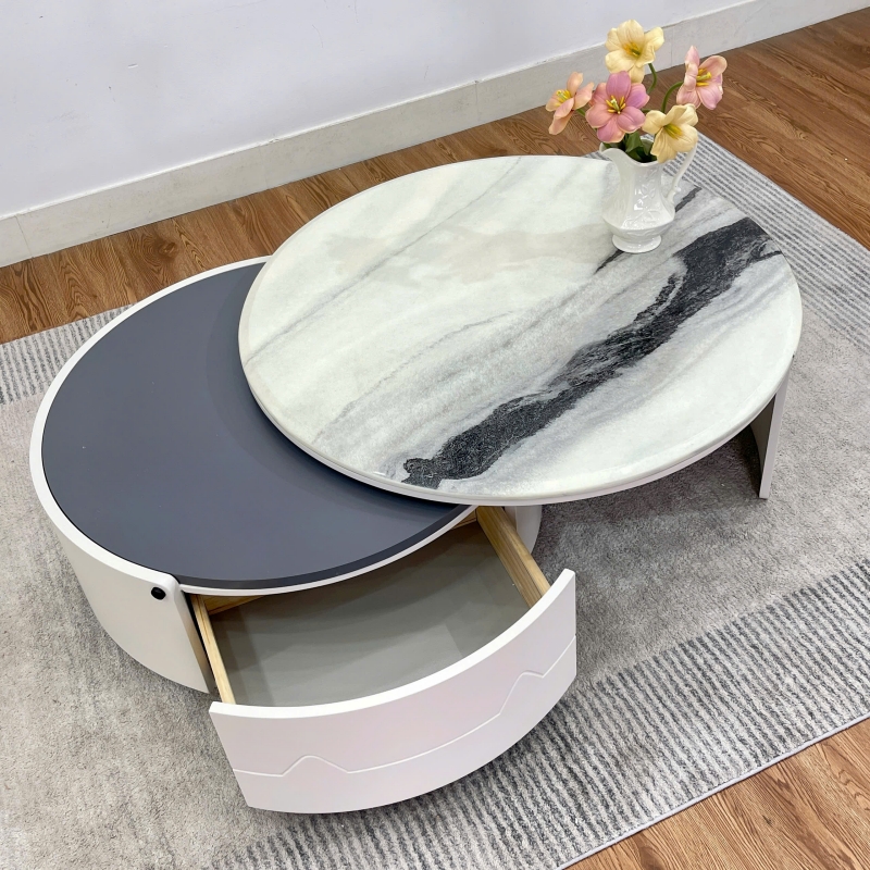 Bàn trà tròn thông minh BT91