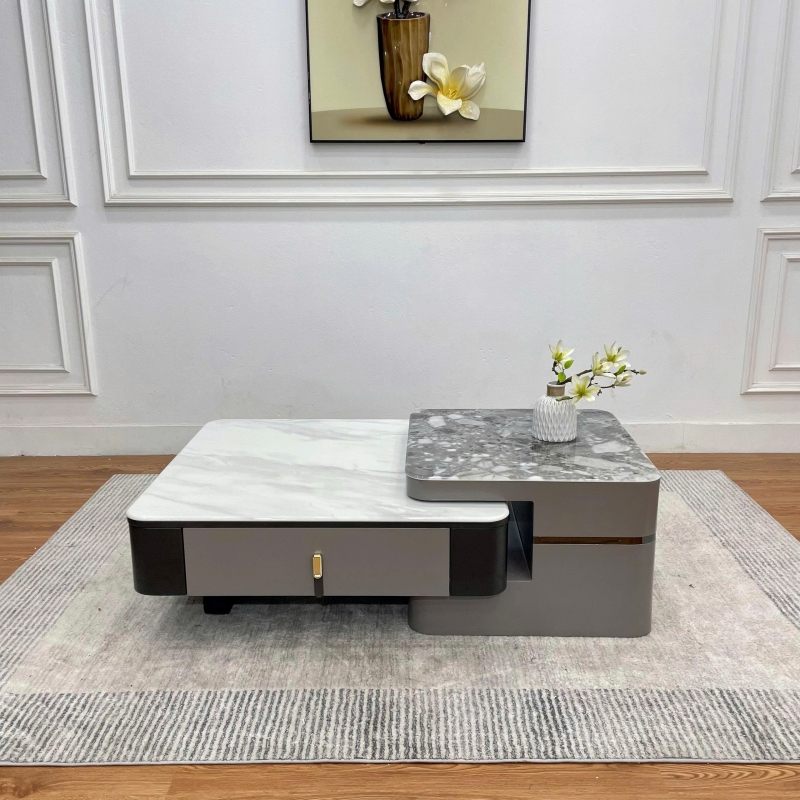 Bàn trà vuông kèm Tab nhập khẩu BT92