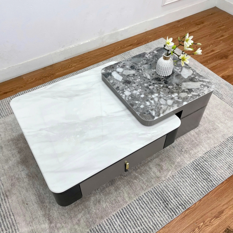 Bàn trà vuông kèm Tab nhập khẩu BT92