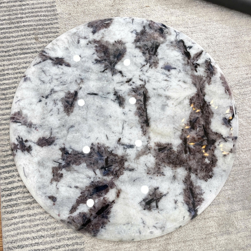 Bộ bàn trà tròn đôi hiện đại BT95