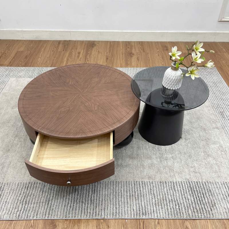 Bộ bàn trà tròn phong cách Bắc Âu BT93