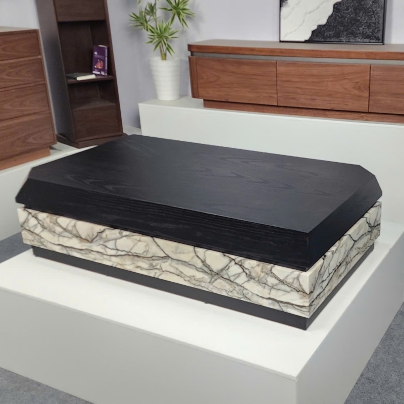 Bàn trà chữ nhật 2 khối BT100