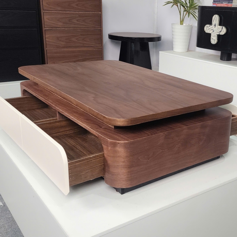 Bàn trà gỗ chữ nhật hiện đại BT105