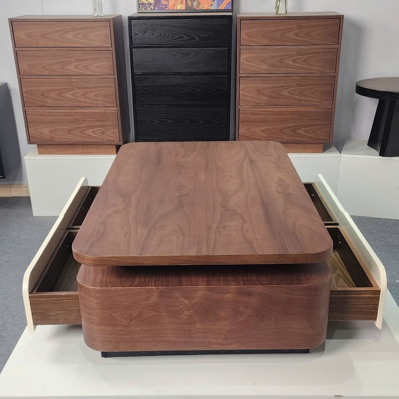 Bàn trà gỗ chữ nhật hiện đại BT105