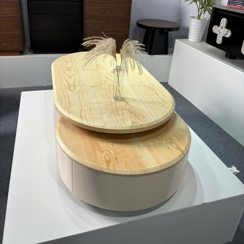 Bàn trà gỗ 2 tầng BT107