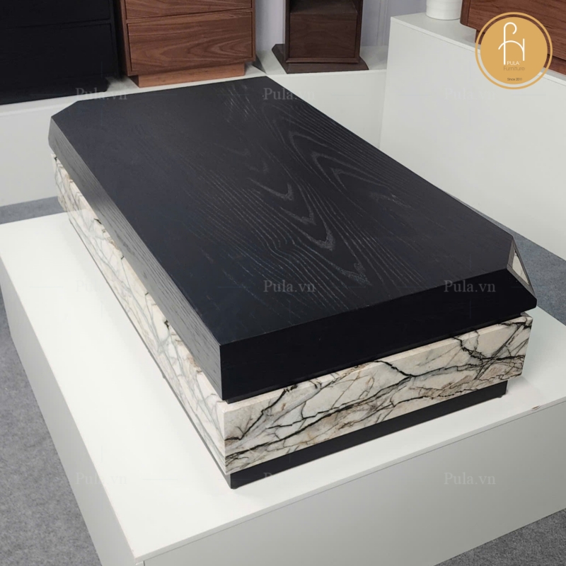 Bàn trà chữ nhật 2 khối BT100