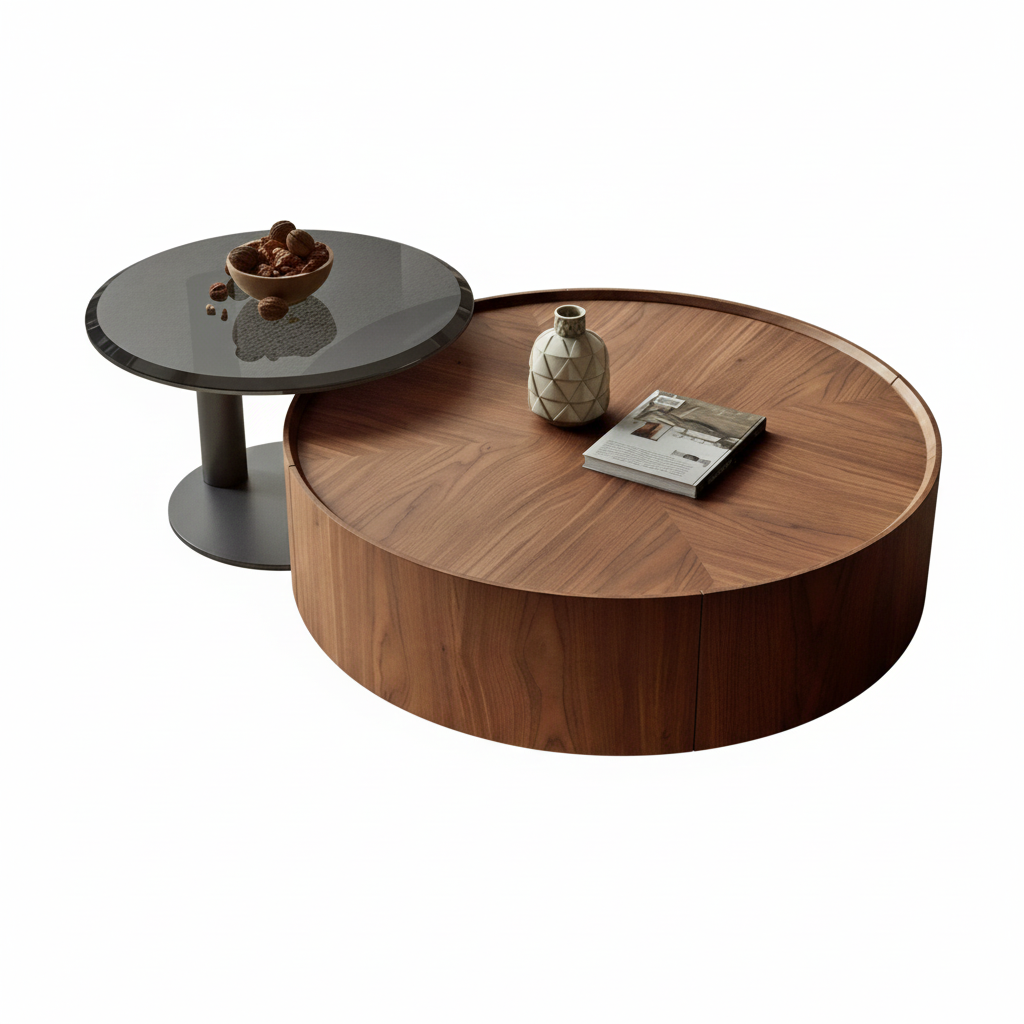 Bộ bàn trà tròn 2 món BT99