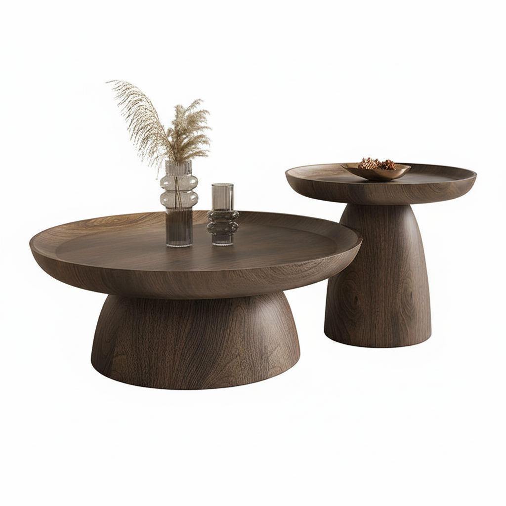 Bộ bàn trà tròn đôi Bắc Âu BT97