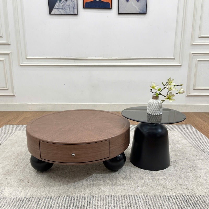 Bộ bàn trà tròn phong cách Bắc Âu BT93