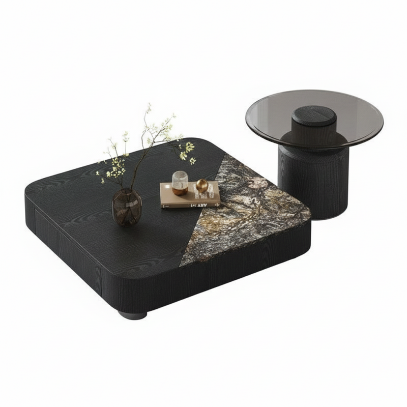 Bộ bàn trà vuông 2 món BT98