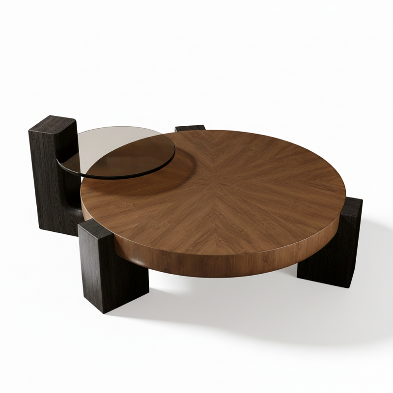 Bàn trà tròn nhập khẩu Pula BT67