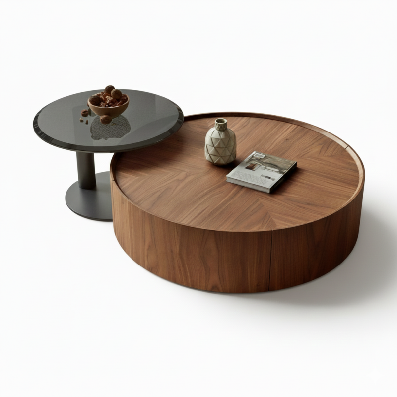 Bộ bàn trà tròn 2 món BT99