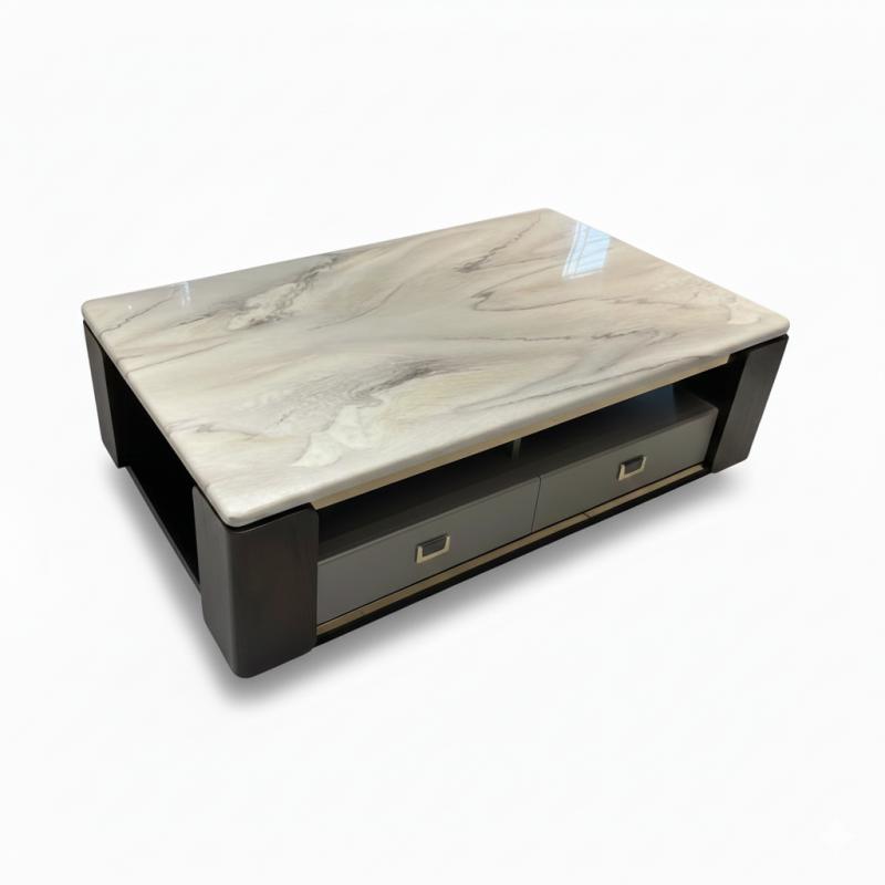 Bàn trà đá Mable nhập khẩu Pula BT61