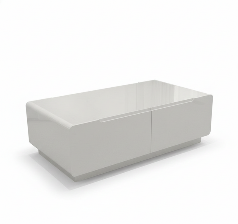 Bàn trà hộp chữ nhật mặt kính Pula BT18