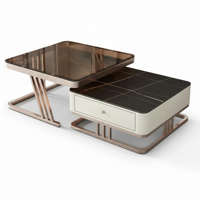 Bàn trà đôi phong cách tối giản Pula BT48