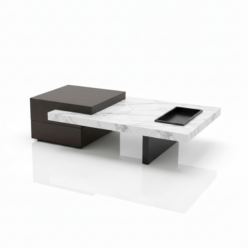 Bàn trà chữ nhật nhập khẩu Pula BT72