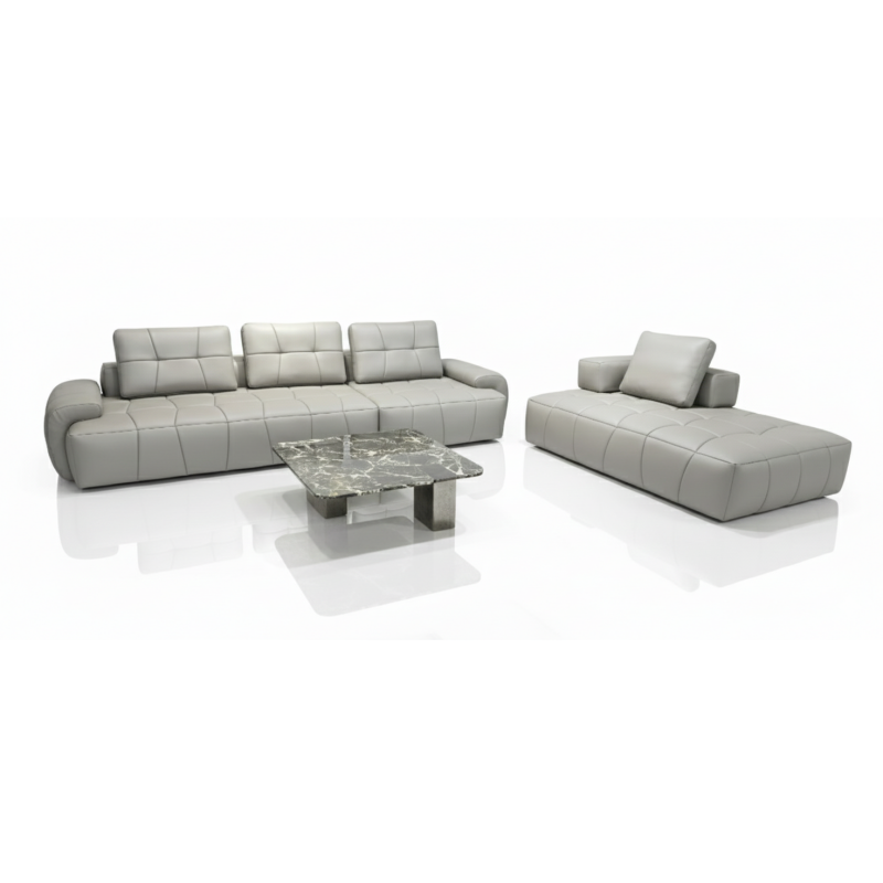 Sofa da bò phong cách Ý hiện đại Boston (V98)