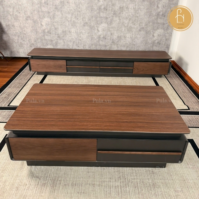 Bàn trà gỗ chữ nhật nhập khẩu BT116