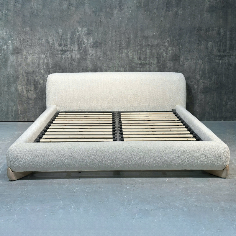 Giường ngủ bọc nỉ phong cách Bắc Âu PB52