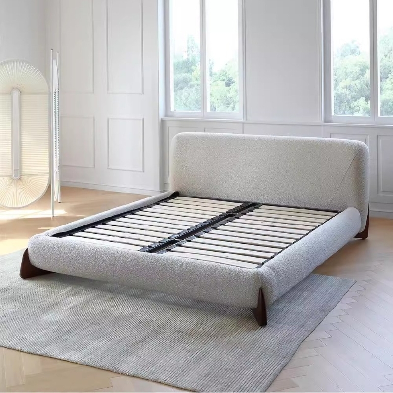 Giường ngủ bọc nỉ phong cách Bắc Âu PB52