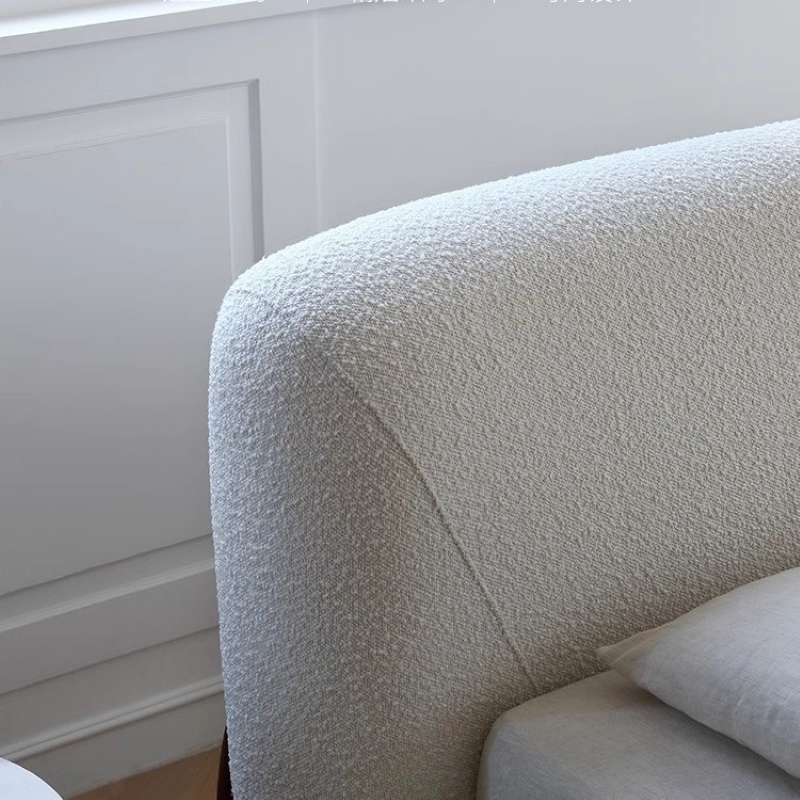 Giường ngủ bọc nỉ phong cách Bắc Âu PB52