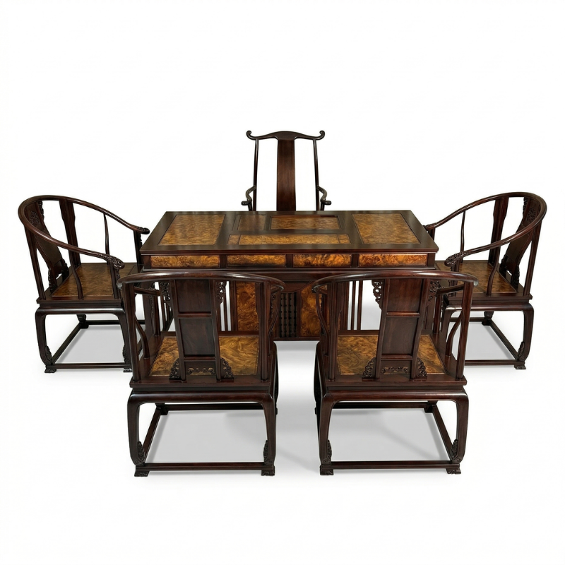 Bộ bàn trà đạo cổ gỗ cao cấp MD03