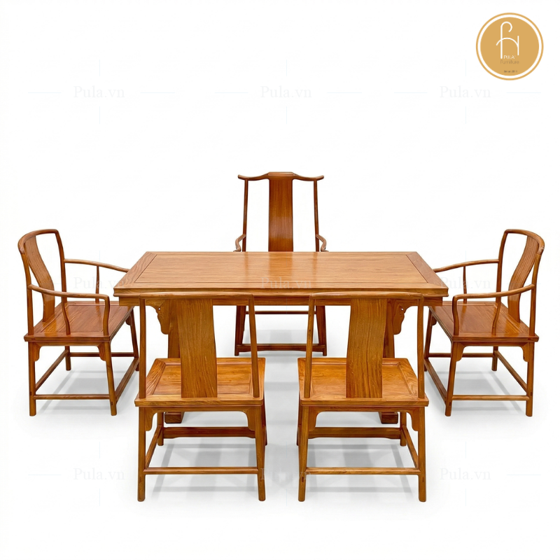 Bộ bàn trà gỗ Minh Đế cổ Trung Hoa MD04