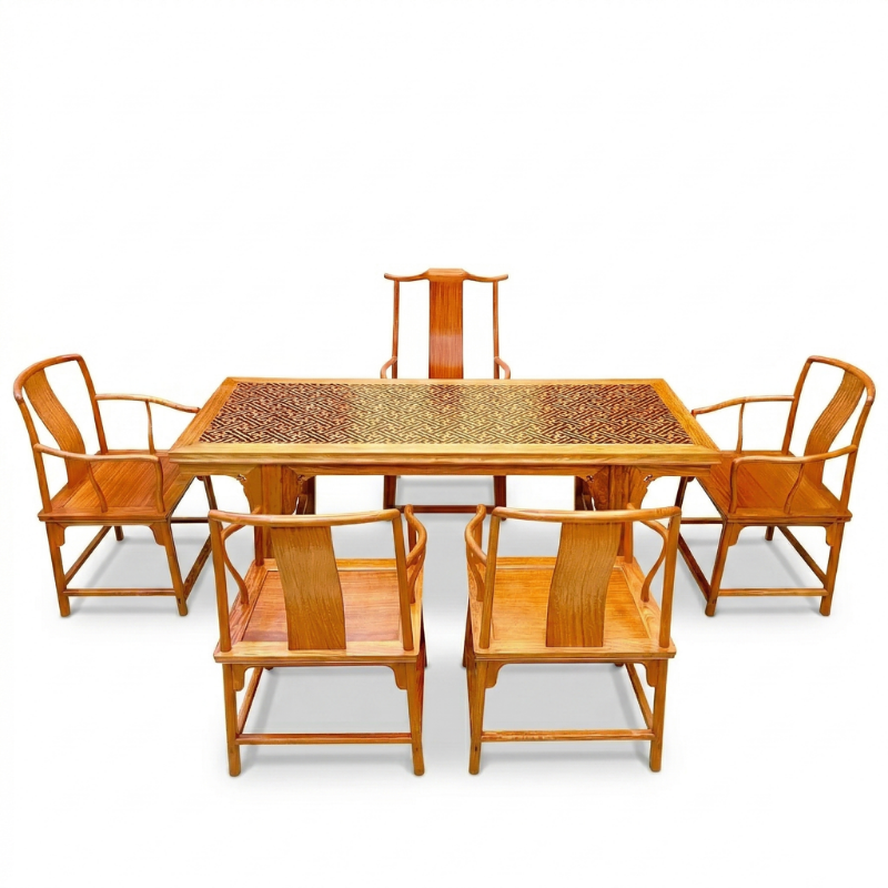 Bộ bàn trà gỗ Minh Đế cổ Trung Hoa MD04