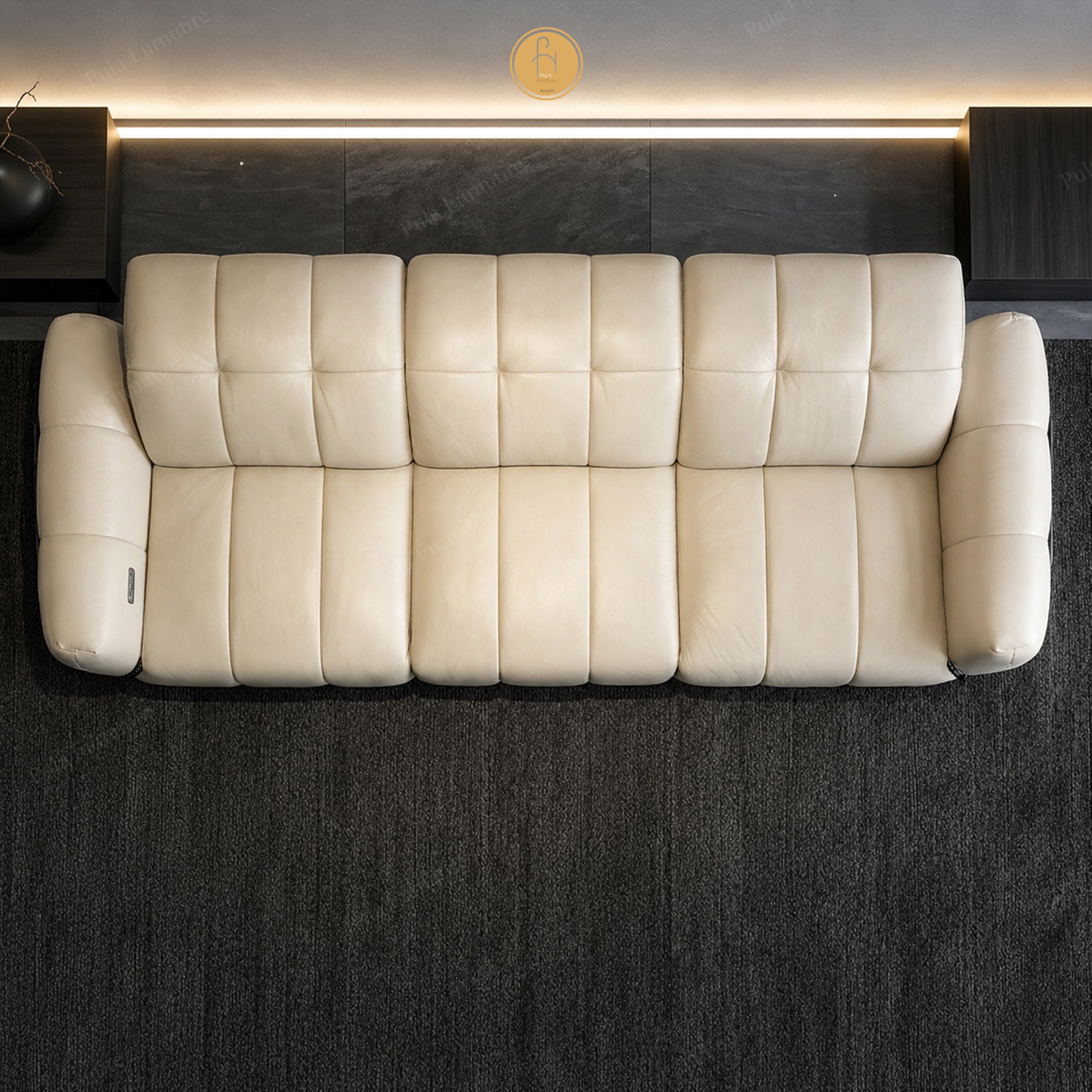 Sofa da Bò chỉnh điện Mavish (V99)