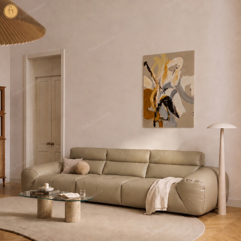 Sofa bọc da cao cấp thiết kế hiện đại Ardor (V107)
