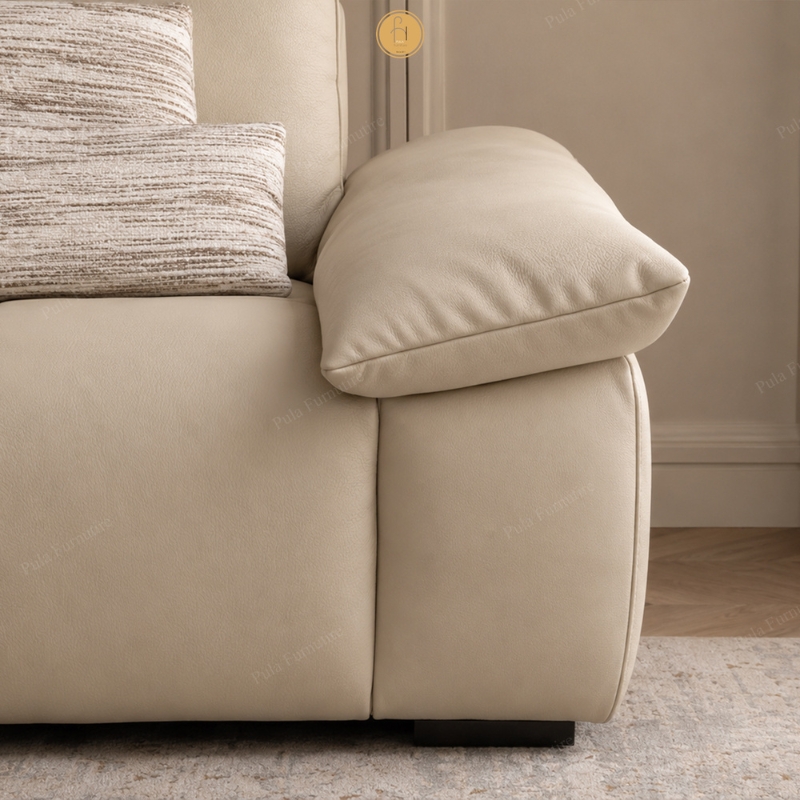 Sofa da bò thiết kế tối giản Amaris (V106)