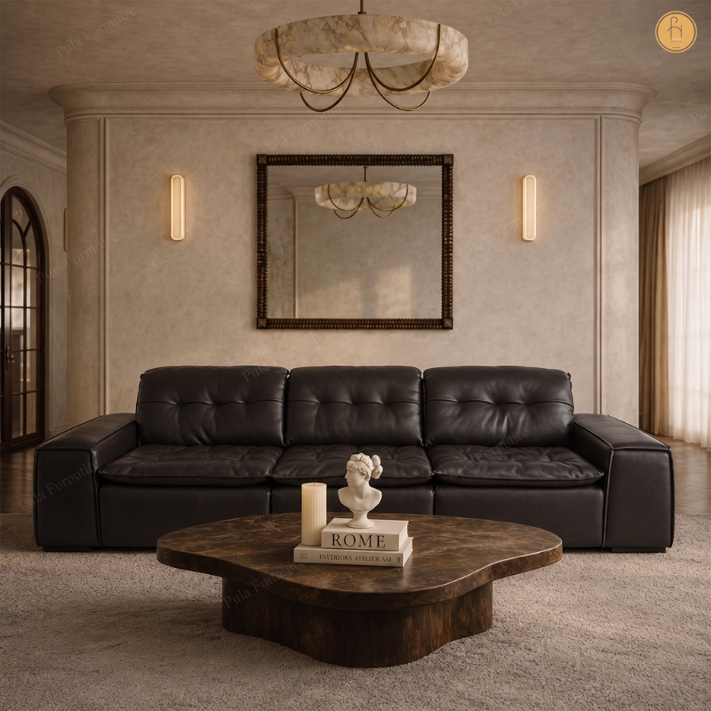 Sofa văng bọc da cao cấp Brendo (V109)