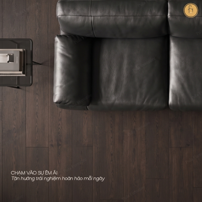 Sofa văng bọc da thiết kế hiện đại Vento (V110)