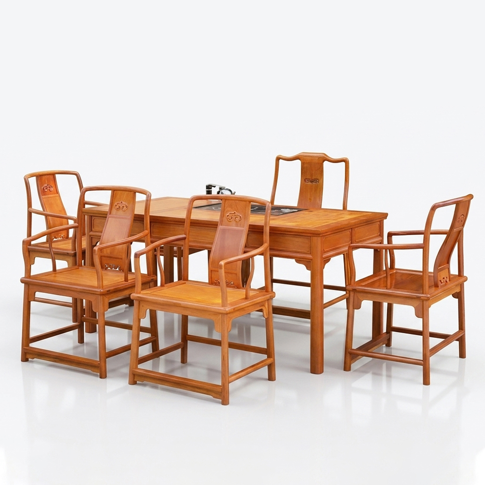 Bộ bàn trà đạo gỗ Hương TD05