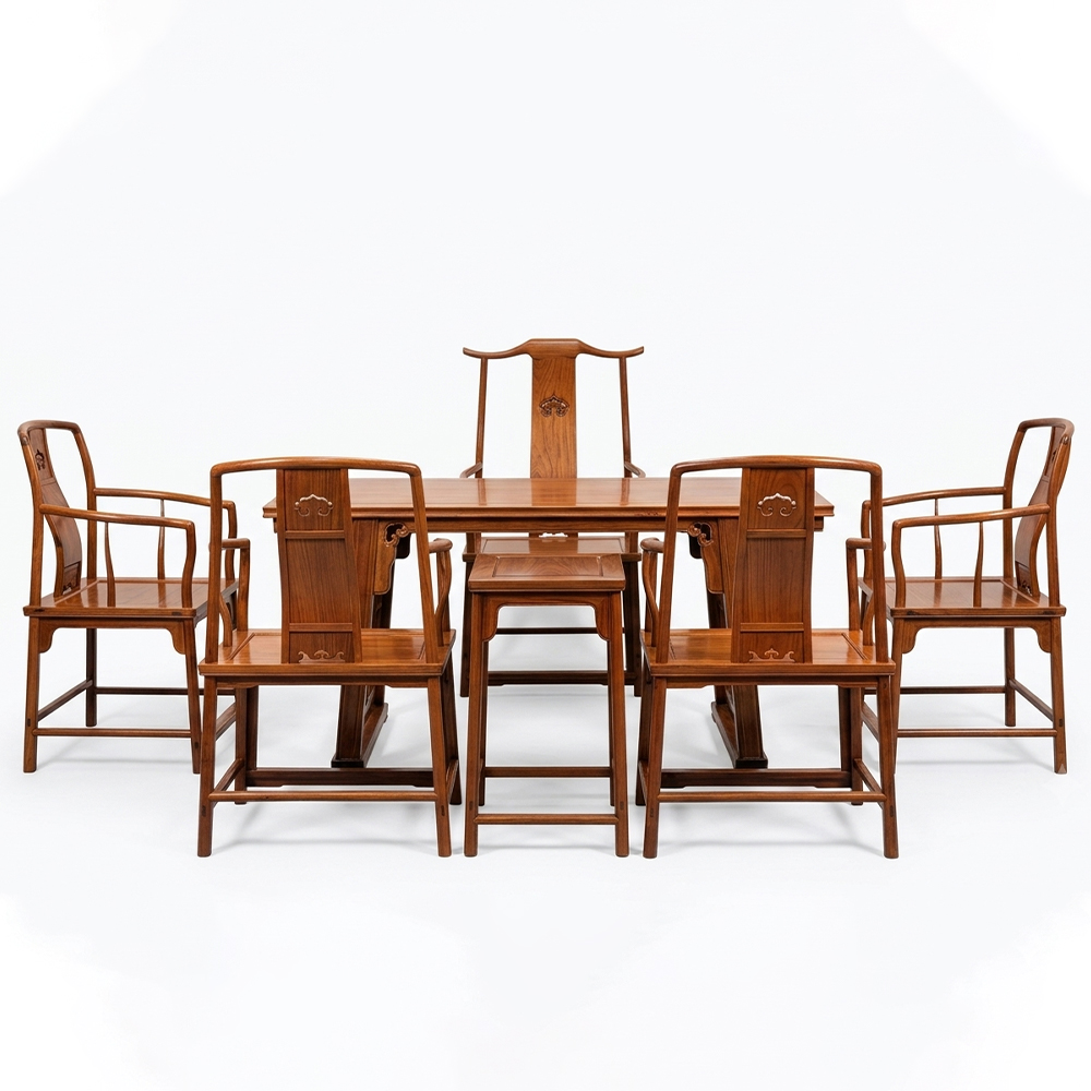 Bộ bàn trà đạo gỗ Hương 7 món phòng khách TD09