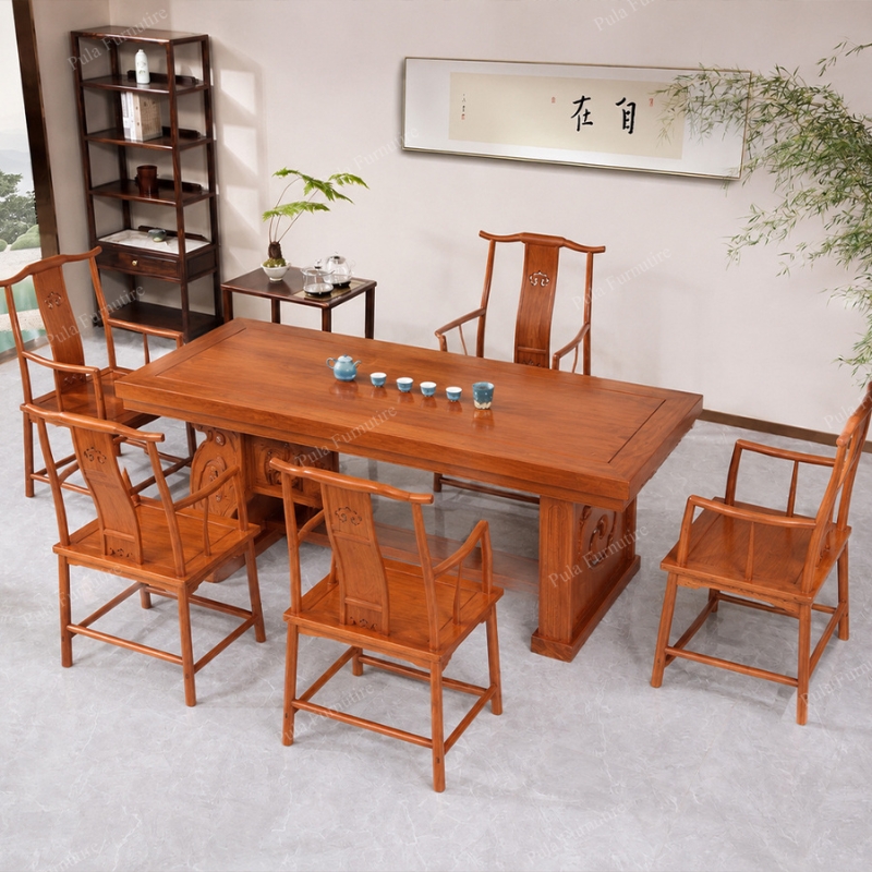 Bàn trà cổ tiếp khách sang trọng BAT04