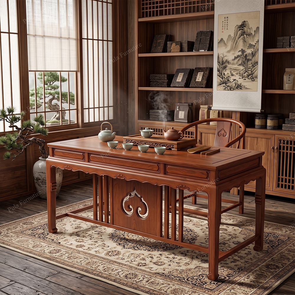 Bàn trà gỗ phong cách nhà Minh cổ BAT01