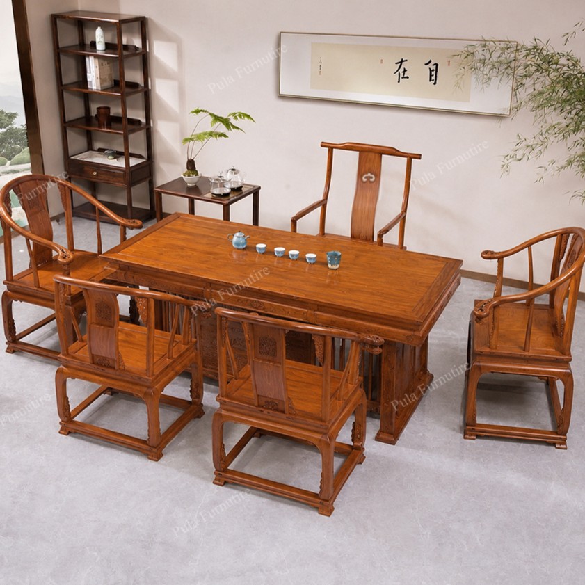 Bộ trà đạo 6 món gỗ Hương cao cấp TD10