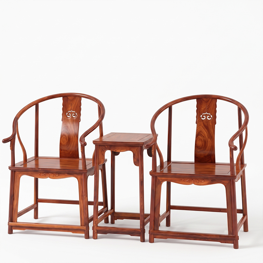Bộ 3 món ghế Minh cổ trà đạo TD35