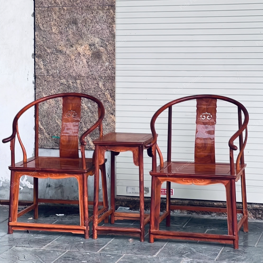 Bộ 3 món ghế Minh cổ trà đạo TD35