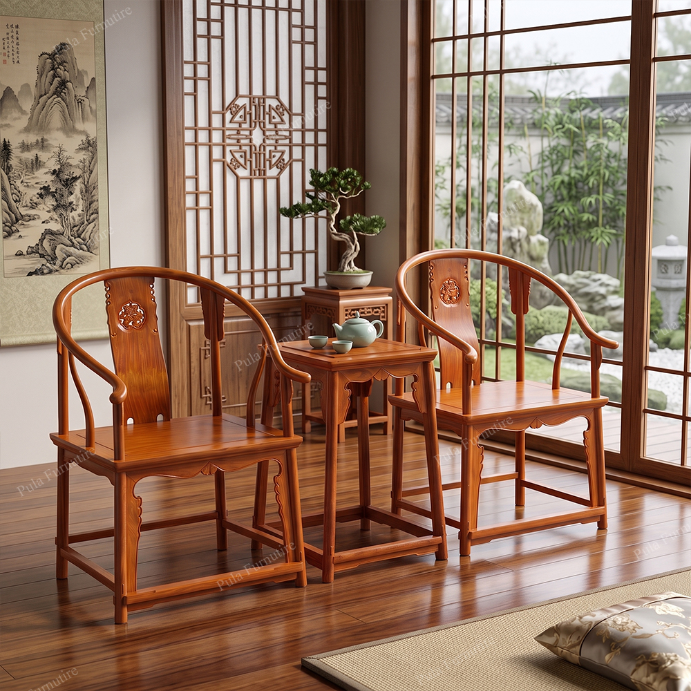 Bộ bàn ghế Minh 3 món gỗ Hương TD32