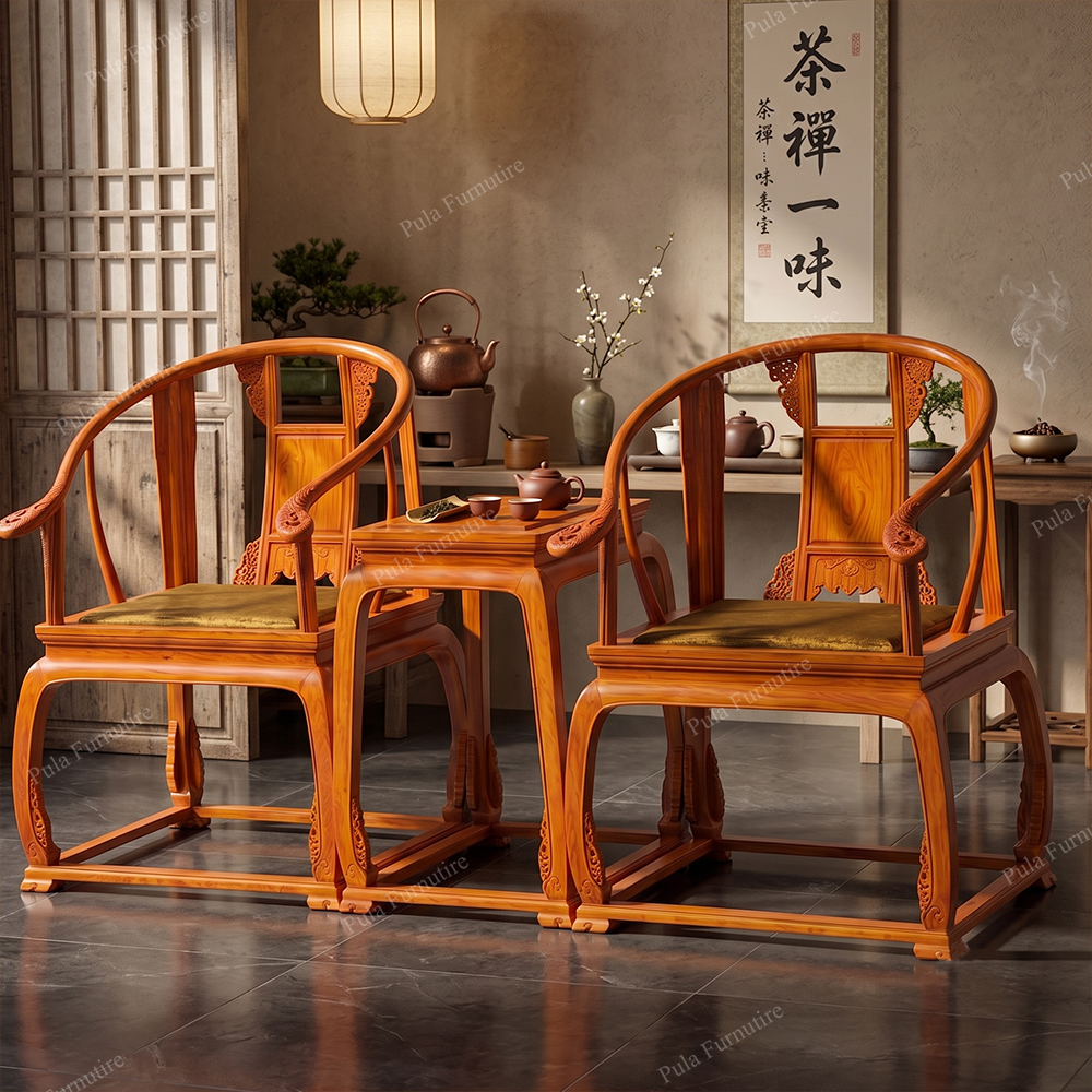 Ghế trà Minh đế gỗ Hương GPT17