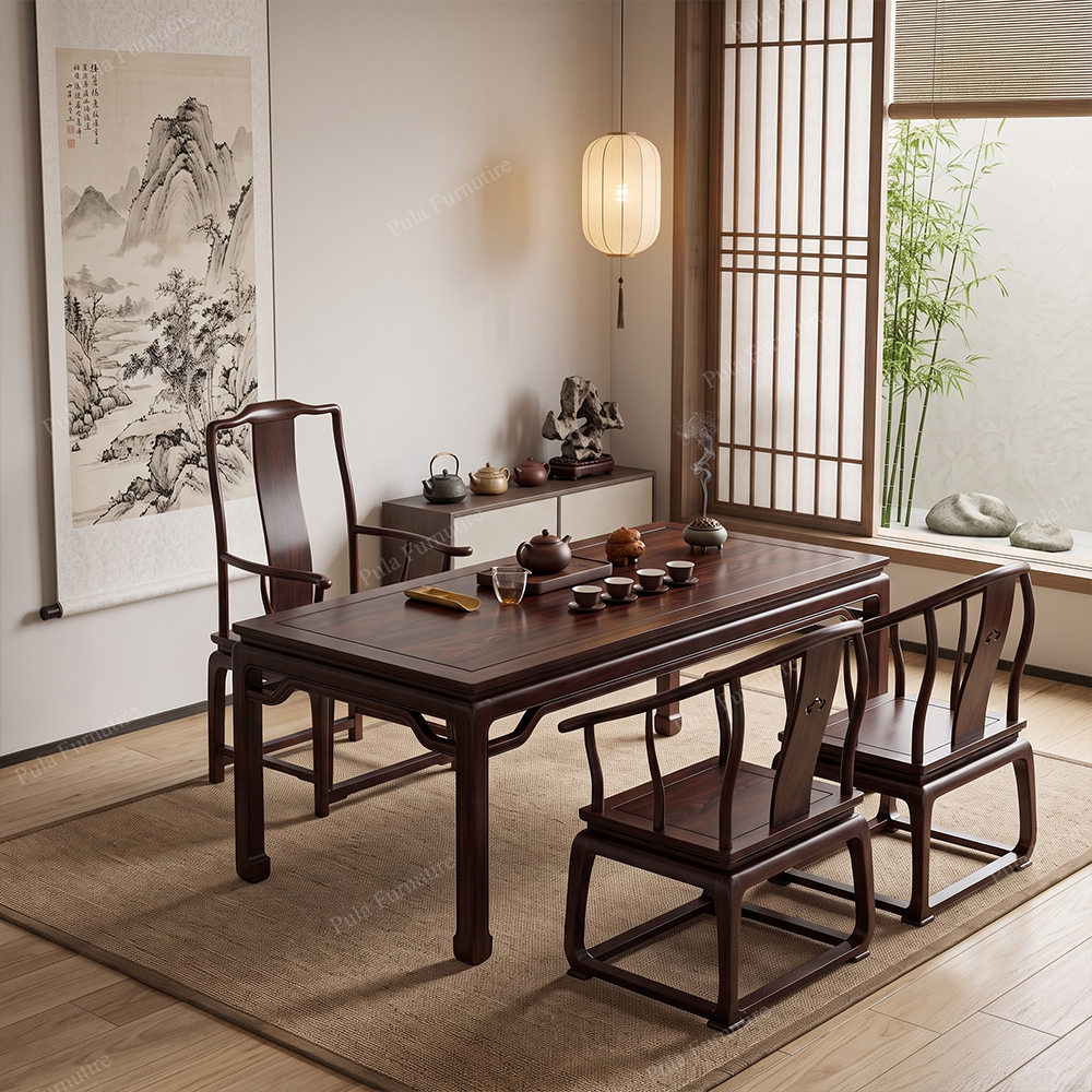Bộ trà đạo 4 món nhỏ gọn gỗ Hương TD18