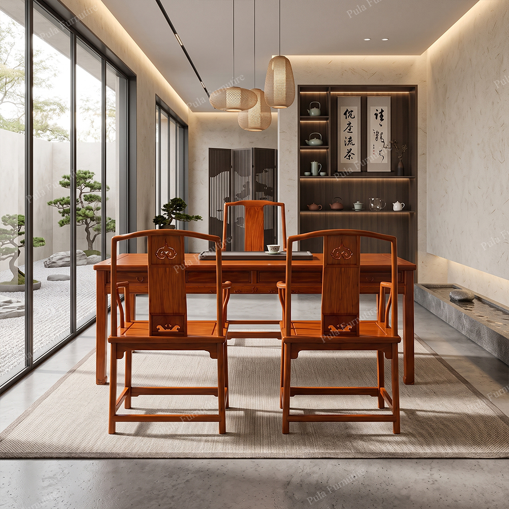 Combo trà thất 4 món gỗ Hương TD38