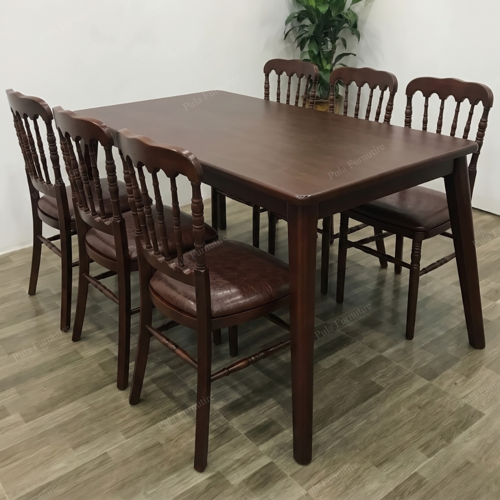 Ghế tựa nan tiện gỗ tự nhiên Noble (N14)