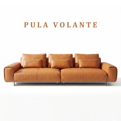 Sofa bọc da bò thiết kế hiện đại Volante (V105)