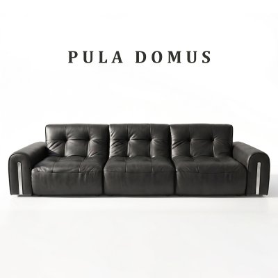 Sofa văng da bò Ý hiện đại Domus (V104)