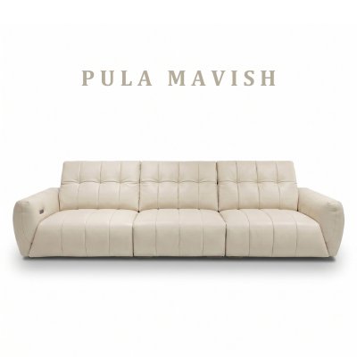 Sofa da Bò chỉnh điện Mavish (V99)