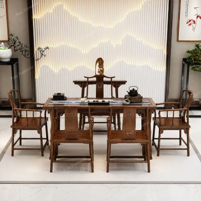 Bàn trà đạo phòng làm việc sếp ghế Tai Quan TD06